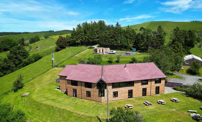 Aerial view of The Lodge, Staylittle.